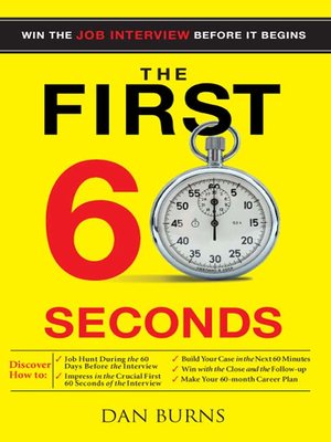 cover image of The First 60 Seconds